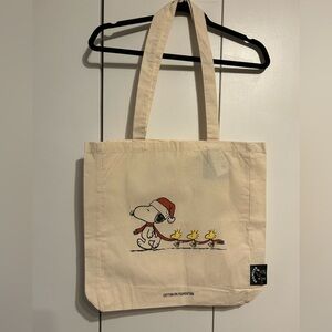 Cotton: On Peanuts Christmas Tote